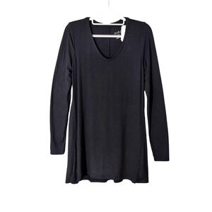 Isabel Maternity Tunic S Shirt Ingrid Isabel Black Long Sleeve Casual Minimalist